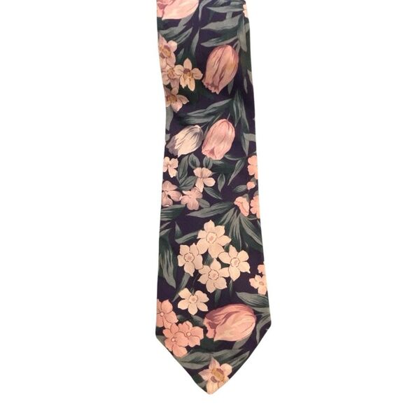 Rohde-Royce Men’s Vintage Flowered Tie - Picture 1 of 6